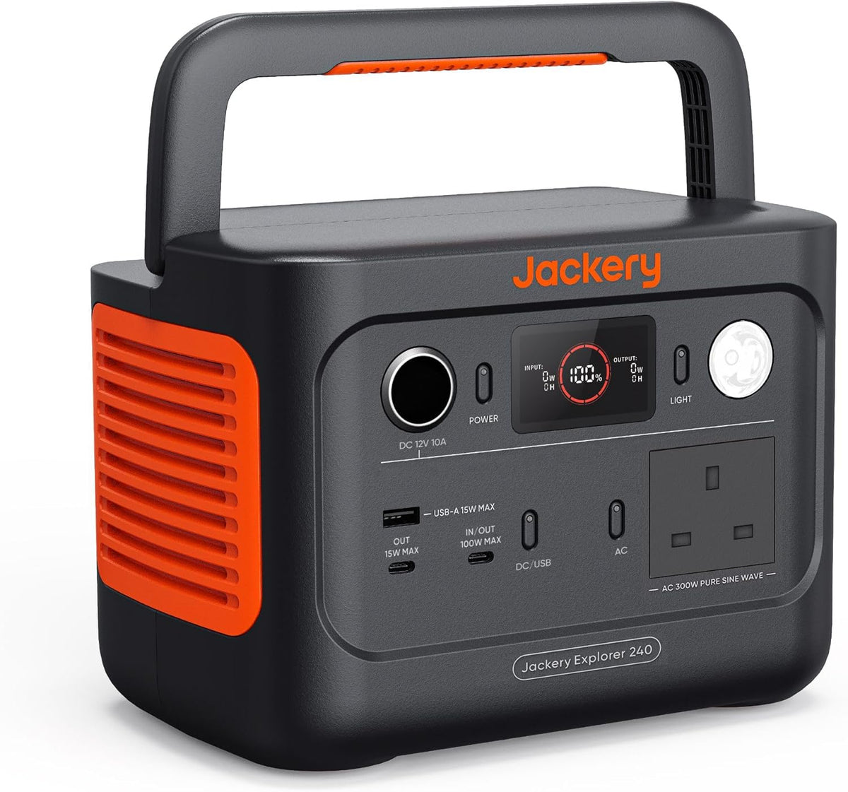 ackery Explorer 240 v2 Portable Power Station 2024 New Version, 256Wh LiFePO4 Battery with 300W AC/100W USB-C Output, 1Hr Fast Charging, Versatile Scenarios-Outdoor/Camping/Fishing/Picnics